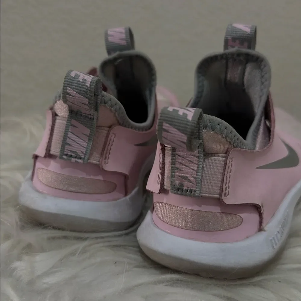 Nike Pink and Gray Mesh Slip-Ons